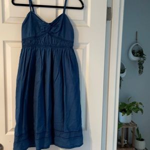 J crew denim chambray babydoll tank dress